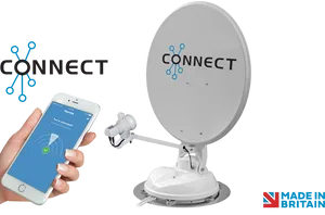 Satellite Dish Connection Concept PNG Image