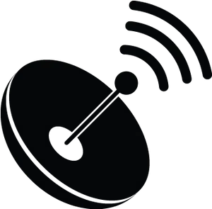Satellite Dish Signal Transmission PNG Image