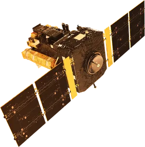 Satellite_ Render_ Isolated_ Background PNG Image