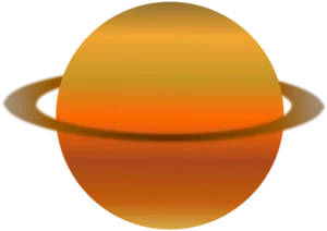 Saturn Planet Illustration PNG Image