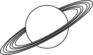 Saturn Planet Vector Illustration PNG Image