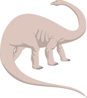 Sauropod Dinosaur Illustration PNG Image