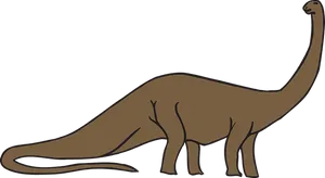 Sauropod Silhouette Graphic PNG Image