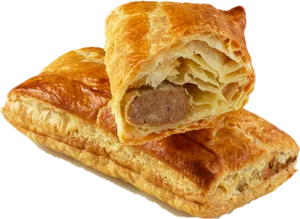 Sausage Roll Pastry Delicious Bakery Item PNG Image
