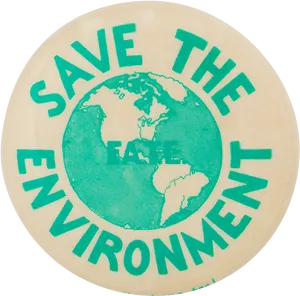 Save The Environment Sticker PNG Image