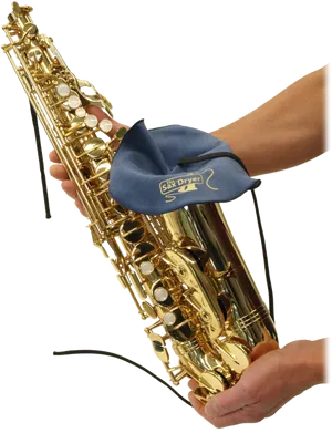 Saxophonewith Swab Cleaning Tool PNG Image