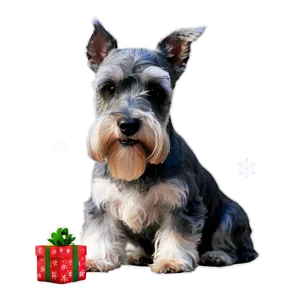 Schnauzer Holiday Greeting Png 56 PNG Image