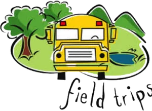 School Bus Field Trips Cartoon PNG Image