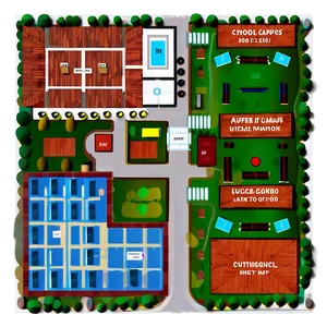 School Campus Map Png Fmc PNG Image