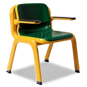 School Chair With Armrest Png Odn PNG Image