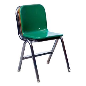 School Chair With Writing Pad Png Aih PNG Image