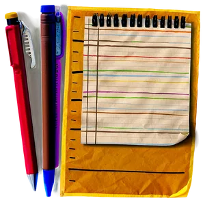 School Note Paper Png 06262024 PNG Image