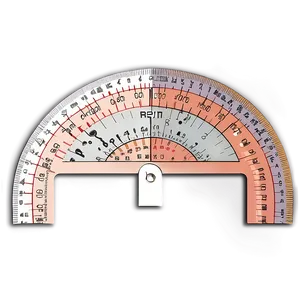 School Protractor Design Png 38 PNG Image