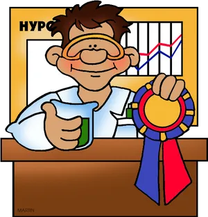 Science Fair Winner_ Cartoon PNG Image