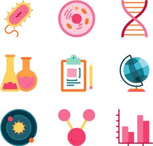 Science_ Icons_ Set PNG Image