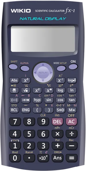 Scientific Calculator Natural Display PNG Image