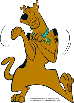 Scooby Doo Animated Character Pose PNG Image