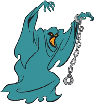 Scooby Doo Classic Ghost Character PNG Image