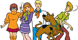 Scooby Doo Classic Team PNG Image