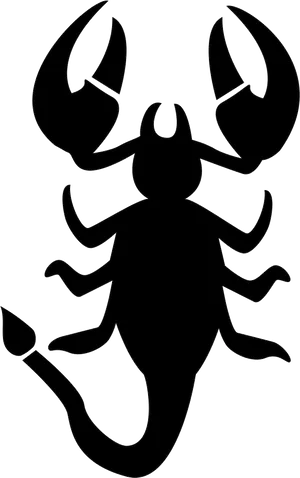 Scorpio Zodiac Silhouette PNG Image