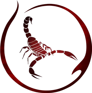 Scorpio Zodiac Symbol Art PNG Image