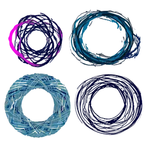 Scribble Circle Shapes Png Iei PNG Image