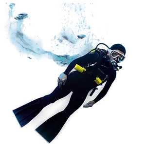 Scuba Diver Action Png Rhw PNG Image