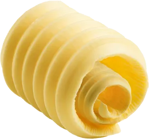 Sculpted Butter Curl PNG Image