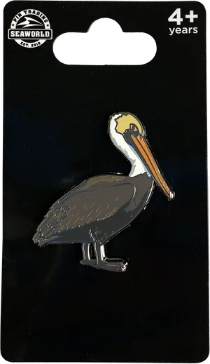 Sea World Pelican Pin Collectible PNG Image