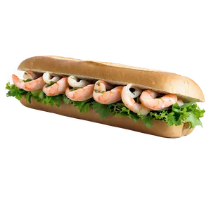 Seafood Sub Sandwich Png 06272024 PNG Image