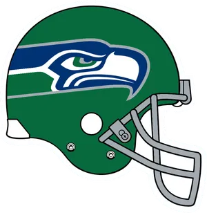 Seahawks Helmet Logo Illustration PNG Image