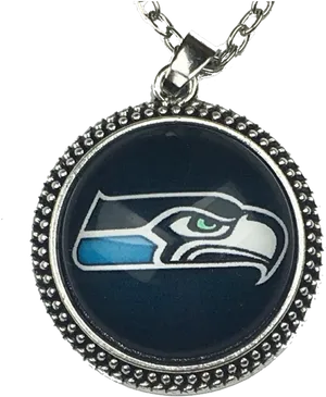 Seahawks Logo Pendant Necklace PNG Image