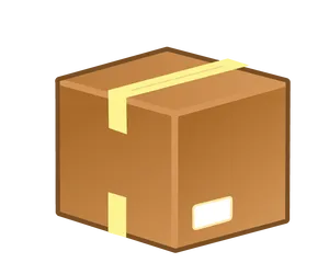 Sealed Carton Box Illustration PNG Image