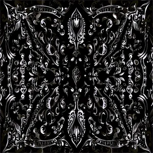 Seamless Black Bandana Pattern Png Qgp54 PNG Image