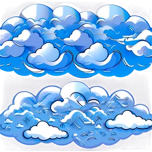 Seamless Cloud Pattern Vector Png 06262024 PNG Image