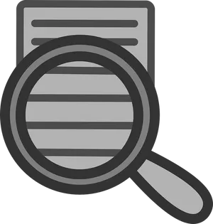 Search Icon Magnifying Glass Document PNG Image