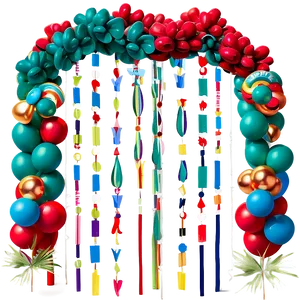 Seasonal Balloon Garland Trends Png Bxx55 PNG Image