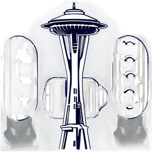 Seattle Cityscape Outline Png 36 PNG Image