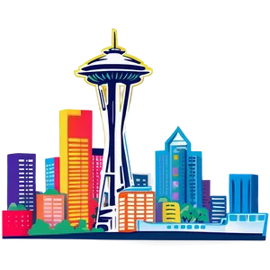 Seattle Skyline Illustration Png 91 PNG Image