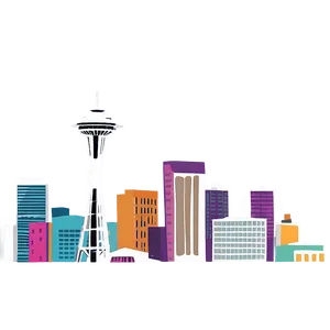 Seattle Skyline Panorama Png 63 PNG Image