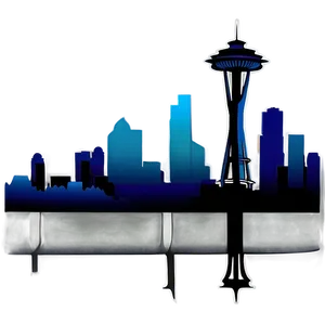 Seattle Skyline Silhouette Png 06252024 PNG Image