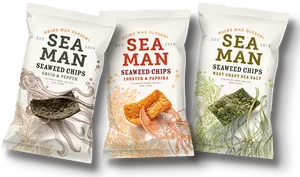 Seaweed Chips Variety Pack PNG Image