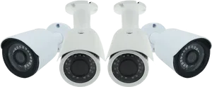 Security Camera Array Display PNG Image