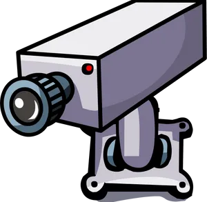 Security Camera Cartoon Illustration PNG Image