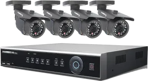 Security Camera Systemwith D V R PNG Image