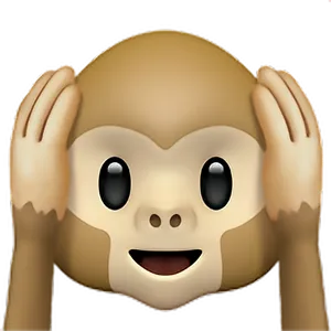 See No Evil Monkey Emoji PNG Image