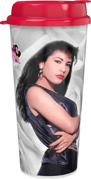 Selena Quintanilla Commemorative Cup PNG Image