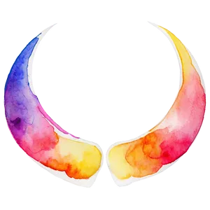 Semicircle Watercolor Effect Png 13 PNG Image