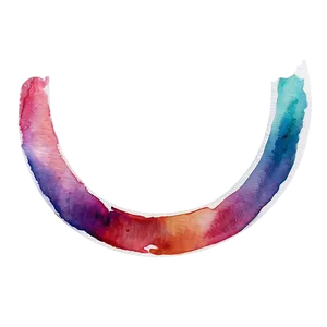 Semicircle Watercolor Effect Png 40 PNG Image