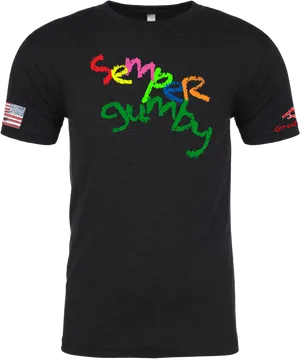 Semper Gumby T Shirt Design PNG Image